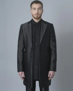 La Piscine Paris Manteau en satin John Galliano*Homme Manteaux