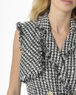 La Piscine Paris Manteau en tweed à ceinture Edward Achour*Femme Manteaux