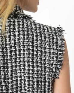 La Piscine Paris Manteau en tweed à ceinture Edward Achour*Femme Manteaux