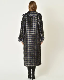 La Piscine Paris Manteau en tweed à franges Edward Achour*Femme Manteaux