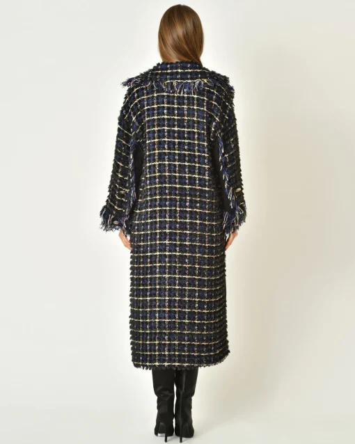 La Piscine Paris Manteau en tweed à franges Edward Achour*Femme Manteaux