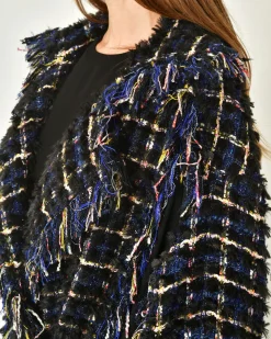 La Piscine Paris Manteau en tweed à franges Edward Achour*Femme Manteaux