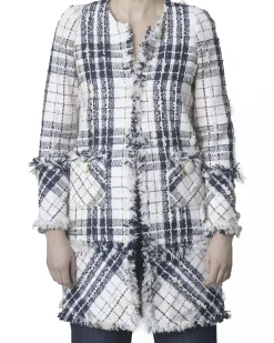 La Piscine Paris Manteau en tweed à carreaux Edward Achour*Femme Manteaux