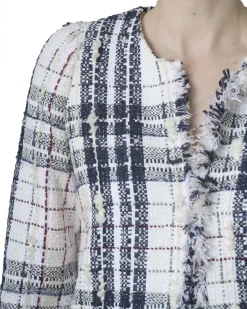 La Piscine Paris Manteau en tweed à carreaux Edward Achour*Femme Manteaux