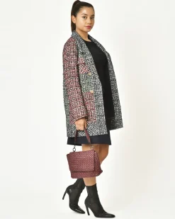 La Piscine Paris Manteau en tweed ceinturé Edward Achour*Femme Manteaux