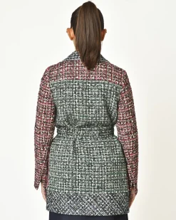 La Piscine Paris Manteau en tweed ceinturé Edward Achour*Femme Manteaux