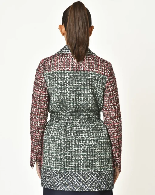 La Piscine Paris Manteau en tweed ceinturé Edward Achour*Femme Manteaux