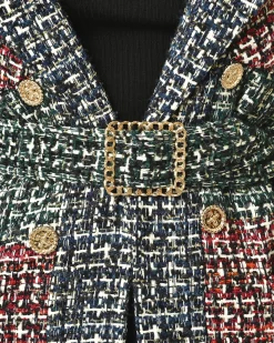 La Piscine Paris Manteau en tweed ceinturé Edward Achour*Femme Manteaux