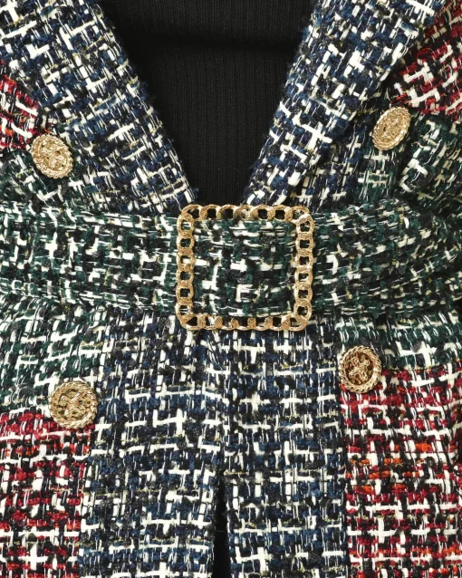 La Piscine Paris Manteau en tweed ceinturé Edward Achour*Femme Manteaux
