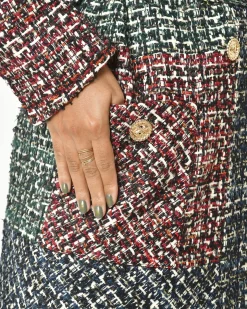 La Piscine Paris Manteau en tweed ceinturé Edward Achour*Femme Manteaux