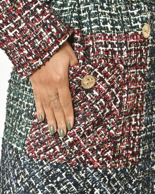 La Piscine Paris Manteau en tweed ceinturé Edward Achour*Femme Manteaux