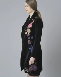 La Piscine Paris Manteau en velours à broderies Bazar Deluxe*Femme Manteaux