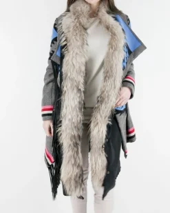 La Piscine Paris Manteau ethnique à col amovible Bazar Deluxe*Femme Manteaux