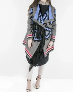 La Piscine Paris Manteau ethnique à col amovible Bazar Deluxe*Femme Manteaux