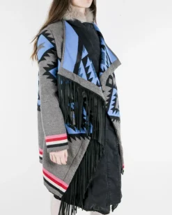 La Piscine Paris Manteau ethnique à col amovible Bazar Deluxe*Femme Manteaux
