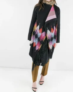 La Piscine Paris Manteau ethnique à col amovible Bazar Deluxe*Femme Manteaux