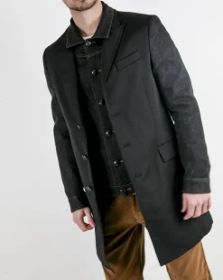 La Piscine Paris Manteau fantaisie à veste en jean Luca Roda*Homme Manteaux