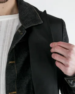La Piscine Paris Manteau fantaisie à veste en jean Luca Roda*Homme Manteaux