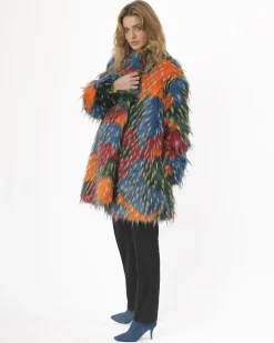 La Piscine Paris Manteau fausse fourrure Sorelle Secli*Femme Manteaux