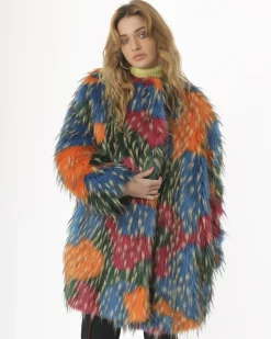 La Piscine Paris Manteau fausse fourrure Sorelle Secli*Femme Manteaux