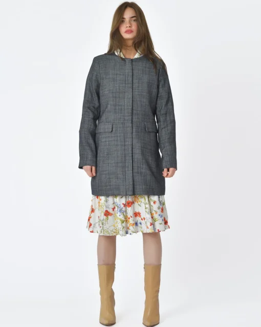La Piscine Paris Manteau gris anthracite A.G & Frog*Femme Manteaux