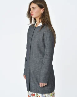 La Piscine Paris Manteau gris anthracite A.G & Frog*Femme Manteaux