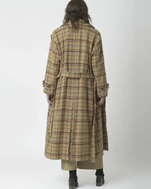 La Piscine Paris Manteau long à carreaux She'S*Femme Manteaux