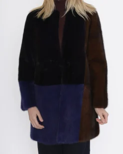 La Piscine Paris Manteau long en fourrure de Vison Biancalani*Femme Manteaux