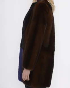 La Piscine Paris Manteau long en fourrure de Vison Biancalani*Femme Manteaux