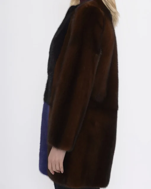 La Piscine Paris Manteau long en fourrure de Vison Biancalani*Femme Manteaux
