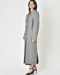 La Piscine Paris Manteau long en laine mélangée Malloni*Femme Manteaux