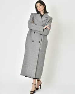 La Piscine Paris Manteau long en laine mélangée Malloni*Femme Manteaux