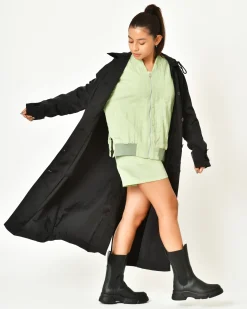 La Piscine Paris Manteau long à capuche amovible Tela*Femme Manteaux