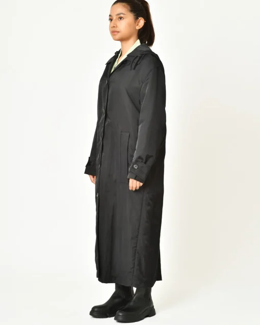 La Piscine Paris Manteau long à capuche amovible Tela*Femme Manteaux