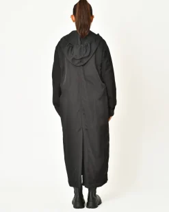 La Piscine Paris Manteau long à capuche amovible Tela*Femme Manteaux