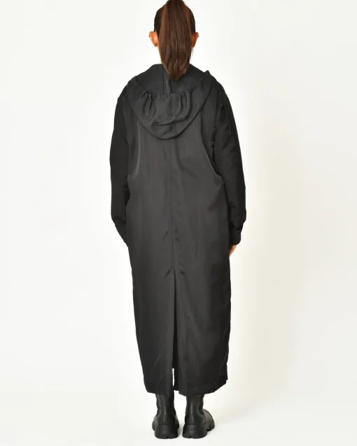 La Piscine Paris Manteau long à capuche amovible Tela*Femme Manteaux