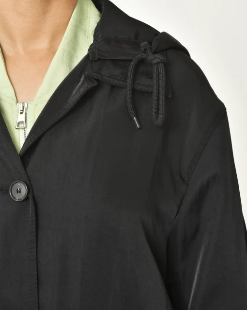 La Piscine Paris Manteau long à capuche amovible Tela*Femme Manteaux