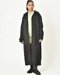 La Piscine Paris Manteau long à capuche amovible Tela*Femme Manteaux