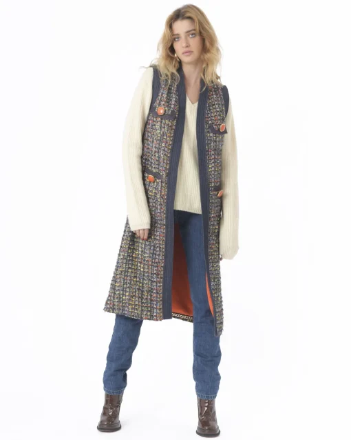 La Piscine Paris Manteau long sans manches Edward Achour*Femme Manteaux
