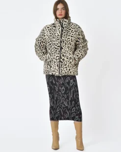 La Piscine Paris Manteau matelassé leopard Moose Knuckles*Femme Manteaux