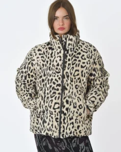 La Piscine Paris Manteau matelassé leopard Moose Knuckles*Femme Manteaux