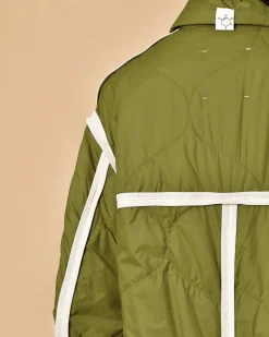 La Piscine Paris Manteau matelassé olive imperméable T_Coat*Femme Manteaux