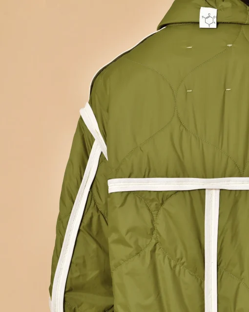 La Piscine Paris Manteau matelassé olive imperméable T_Coat*Femme Manteaux