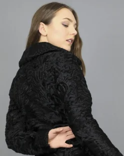 La Piscine Paris Manteau à double bouttonage en peau lainée Biancalani*Femme Manteaux
