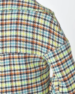 La Piscine Paris Manteau pied de poule jaune fluo et Mouche*Femme Manteaux