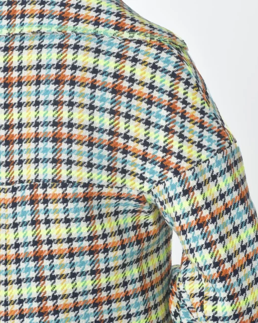 La Piscine Paris Manteau pied de poule jaune fluo et Mouche*Femme Manteaux