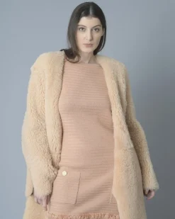 La Piscine Paris Manteau réversible en peau lainée Eleventy*Femme Manteaux