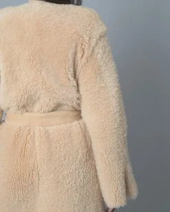 La Piscine Paris Manteau réversible en peau lainée Eleventy*Femme Manteaux