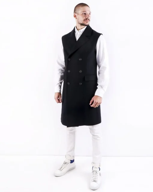 La Piscine Paris Manteau sans manches en laine Ly Adams*Homme Manteaux