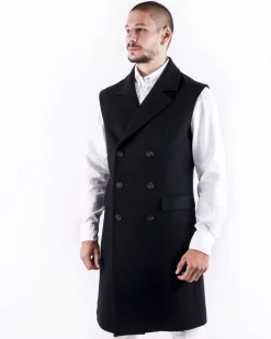 La Piscine Paris Manteau sans manches en laine Ly Adams*Homme Manteaux